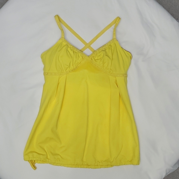 Lululemon size 6 yellow tank - Picture 1 of 5